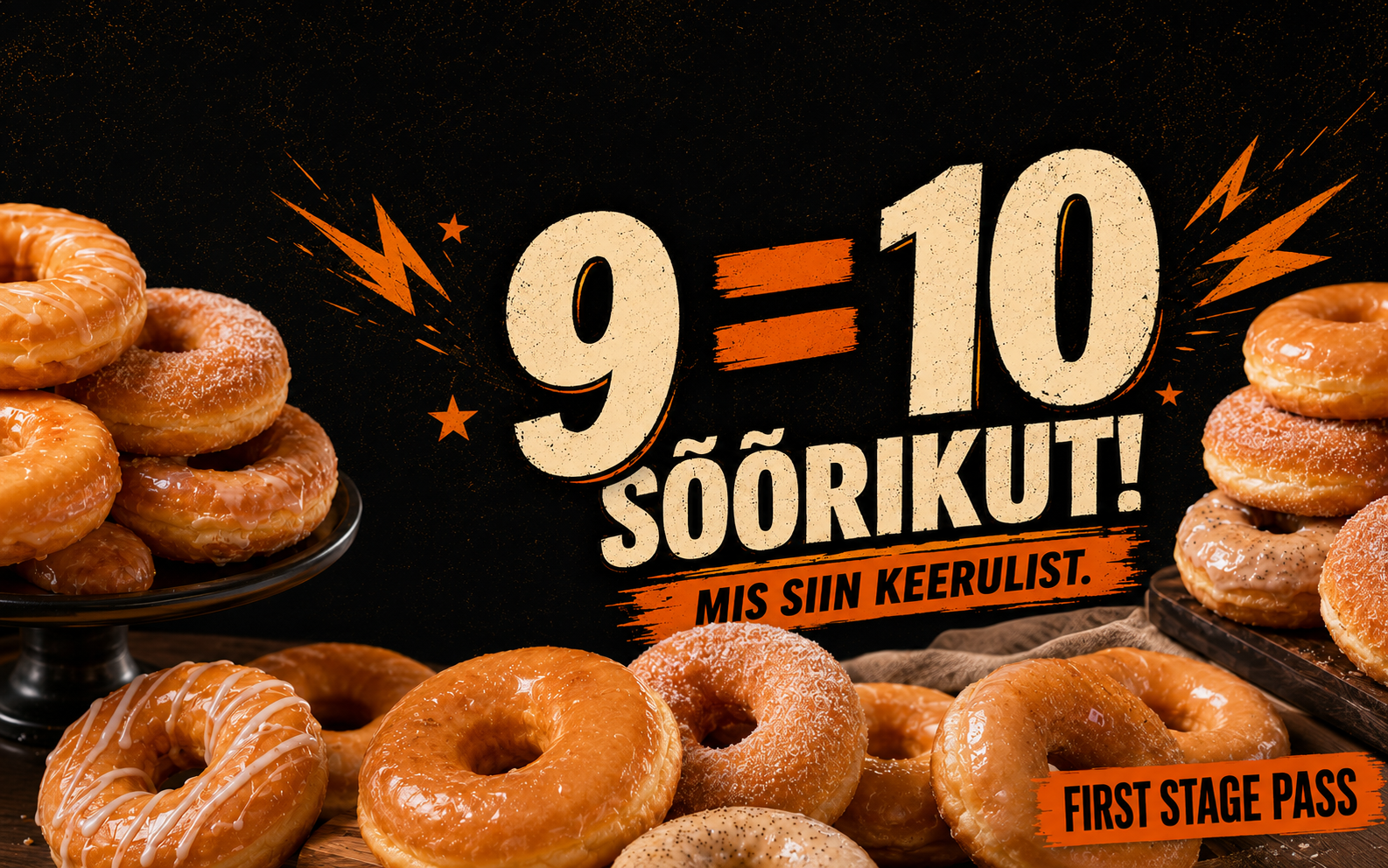 9 = 10 sõõrikut! Mis siin keerulist!