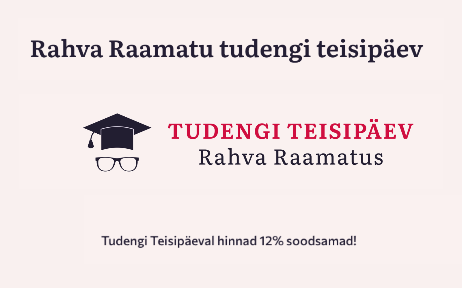 Tudengi Teisipäev – kõigile ISIC-kaardiga noortele.